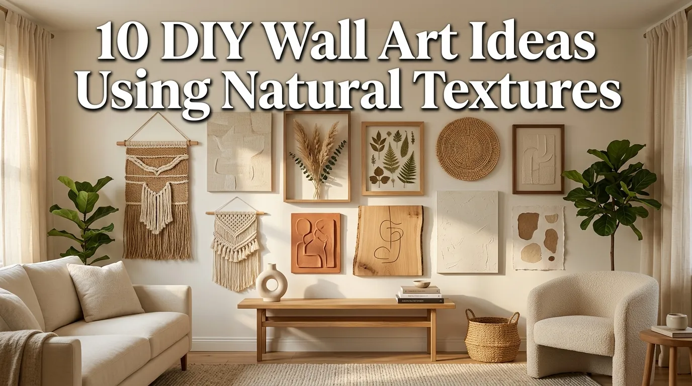 10 DIY Wall Art Ideas Using Natural Textures