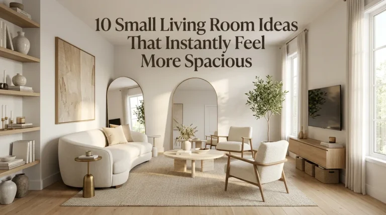 10 Small Living Room Ideas That Instantly Feel More Spacious
