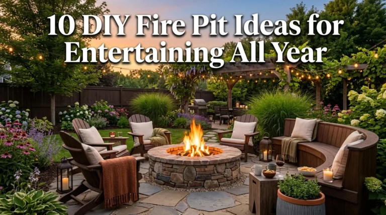 10 DIY Fire Pit Ideas for Entertaining All Year