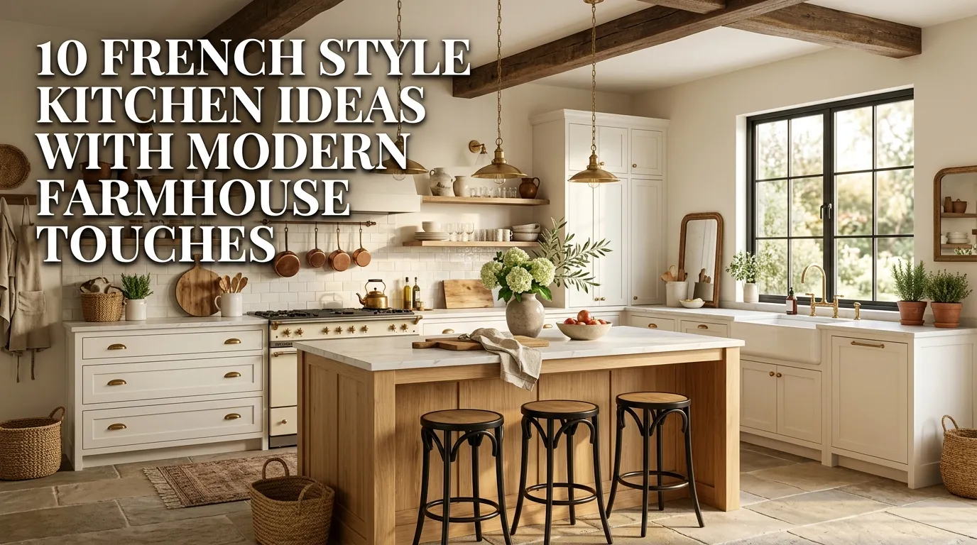 10 French Style Kitchen Ideas with Modern Farmhouse Touches
