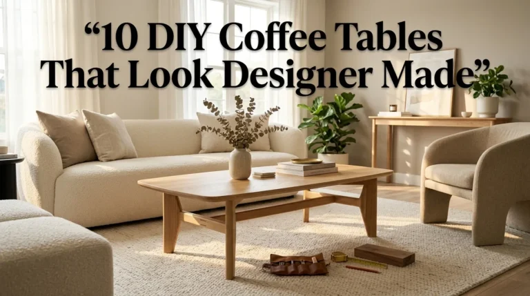 10 DIY Coffee Tables That Look Designer Made