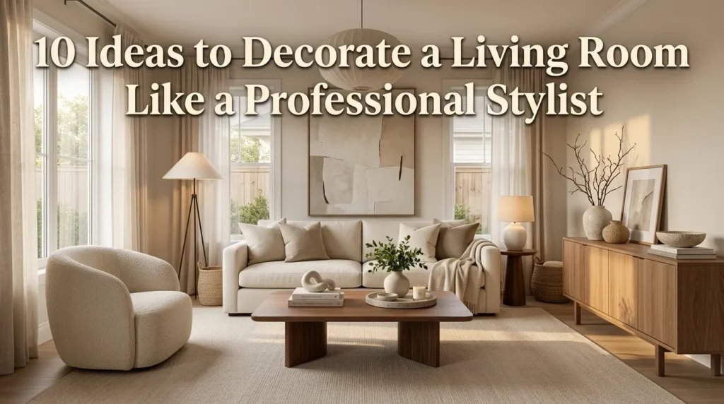 10 Ideas to Decorate a Living Room Like a Professional Stylist