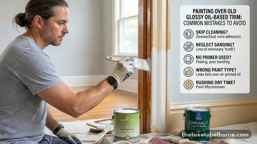 Common Mistakes to Avoid - Can You Paint Latex Paint Directly Over Old Glossy Oil-Based Trim Paint?