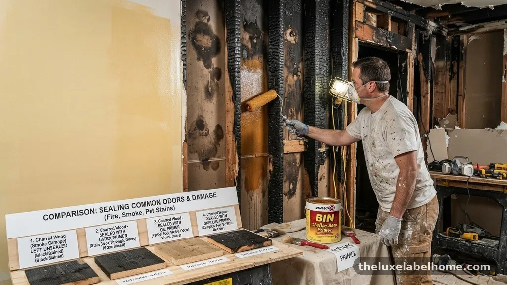 Comparing Common Sealer Options - Shellac-Based Primer for Sealing Pet Smells, Smoke, and Fire Damage