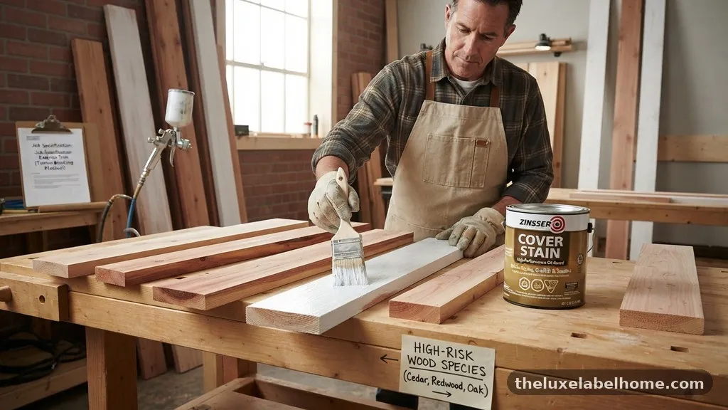 Identifying High-Risk Wood Species - When Is Oil-Based Primer Legally Required Over Raw Wood and Tannins?