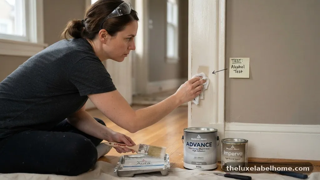 Identifying Your Existing Trim Finish - Can You Paint Latex Paint Directly Over Old Glossy Oil-Based Trim Paint?