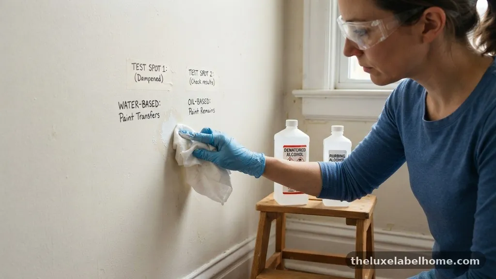 Safety Precautions During Assessment - The Rub Test: How to Tell If Existing Wall Paint Is Oil or Water-Based