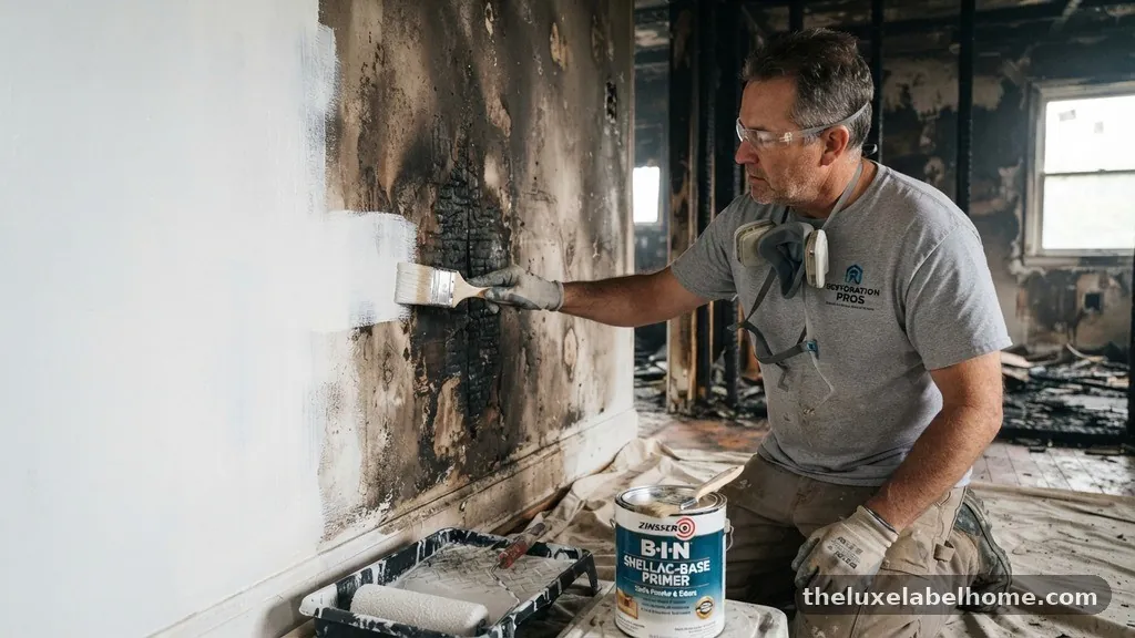 Shellac-Based Primer for Sealing Pet Smells, Smoke, and Fire Damage